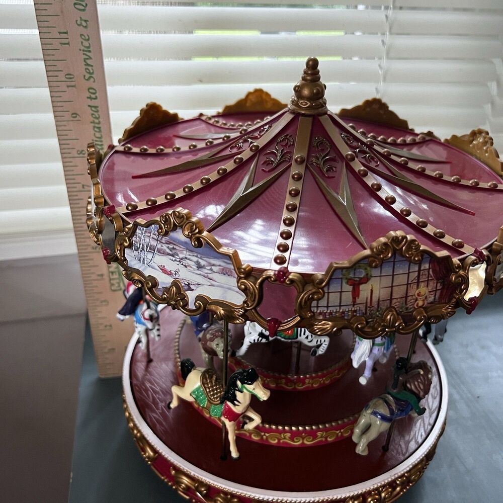 Mr. Christmas Triple Decker Carousel Musical Animated 2012 Vintage Work Read - Picture 11 of 14